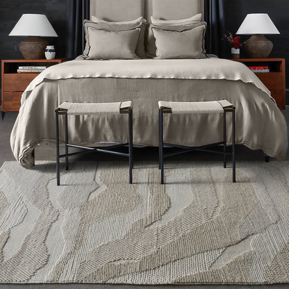 MOWSBURY RUG - WOOL - IVORY - HANDWOVEN