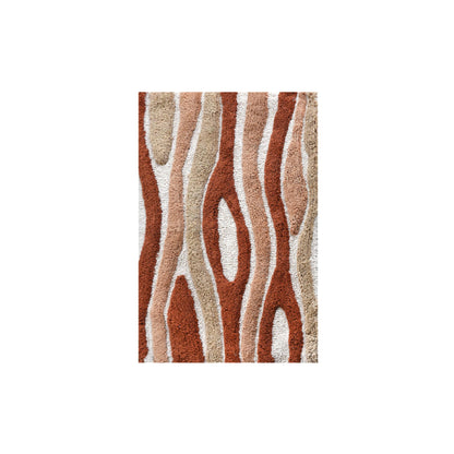 MUNSIEN BATH RUG - IVORY/BEIGE/TERRA - TABLE TUFTED - COTTON