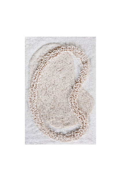 MYRNA BATH RUG - IVORY/NATURAL - COTTON - TABLE TUFTED