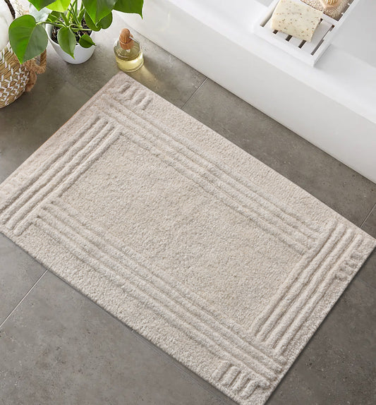 MAXIME BATH RUG - IVORY - TABLE TUFTED - COTTON