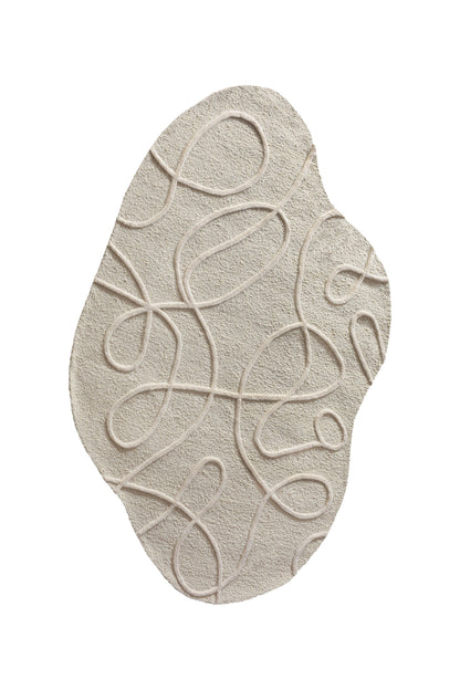 OAKERON RUG - IVORY - HAND TUFTED - WOOL