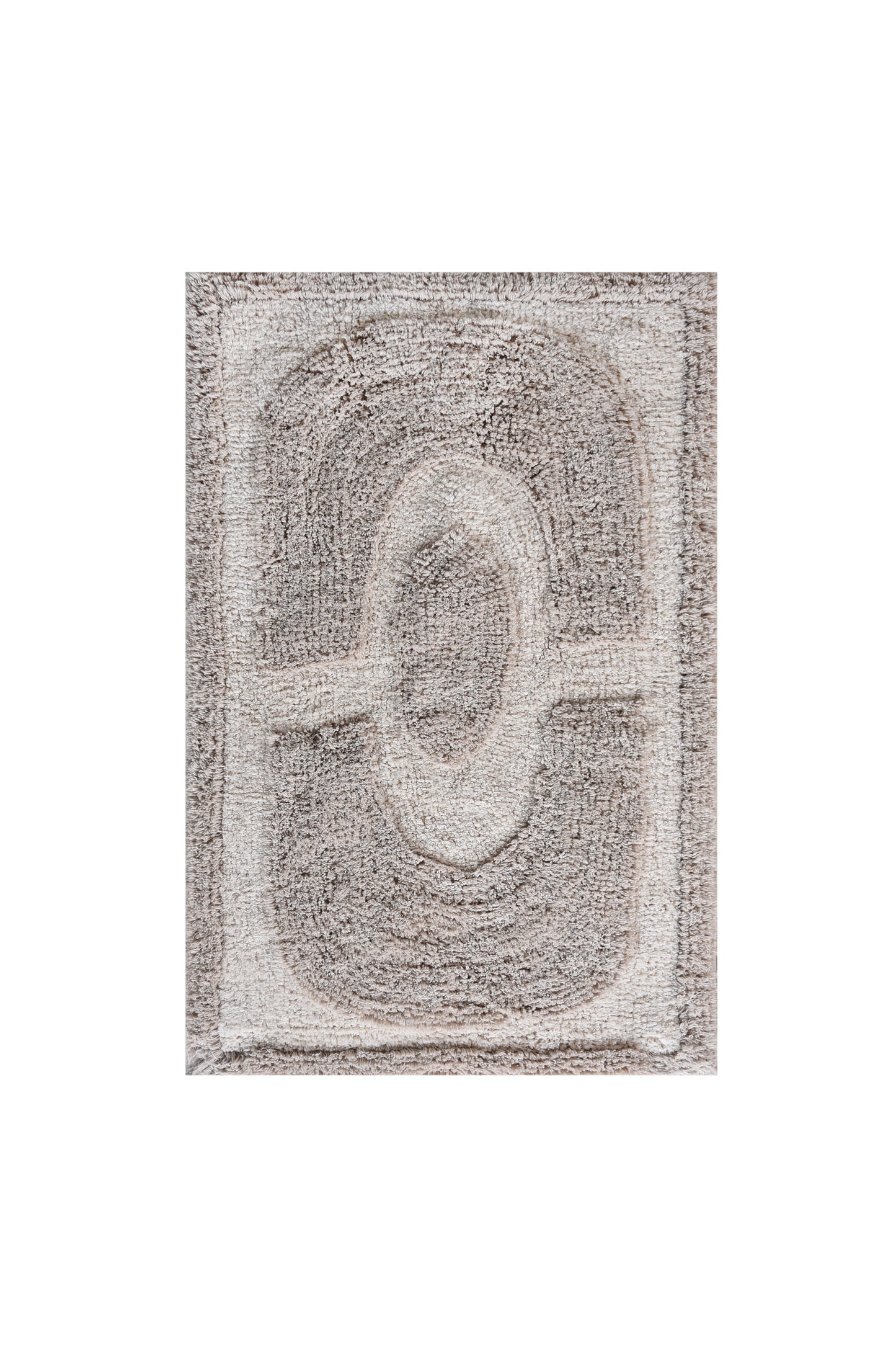 OSIRIS BATH RUG - NATURAL/GREY - COTTON - TABLE TUFTED