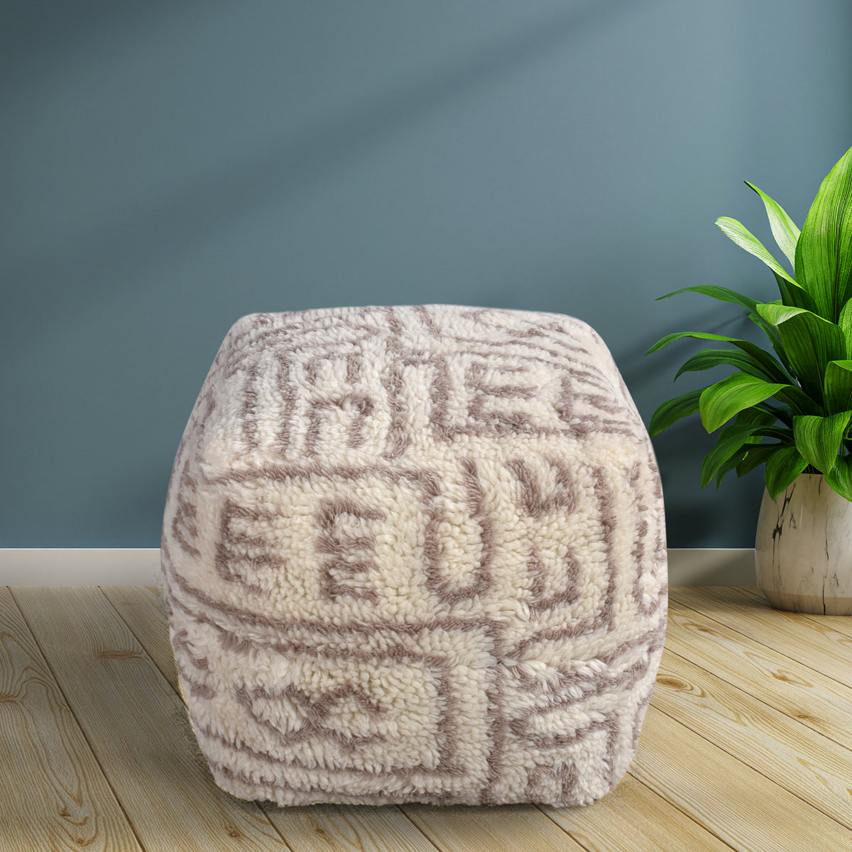 OTIRA POUF - NZ WOOL