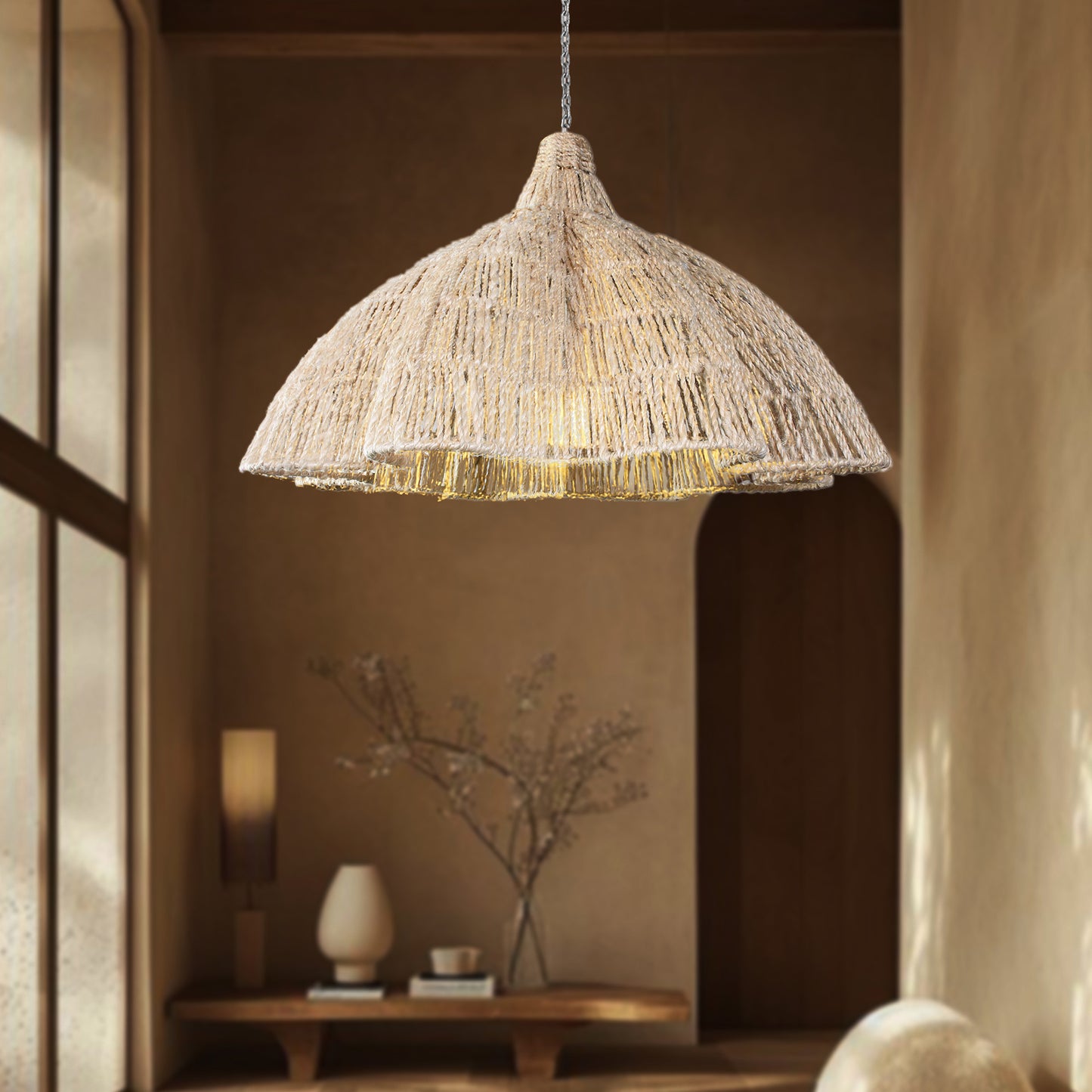 PANDAD LAMP - NATURAL - HAND MADE - JUTE