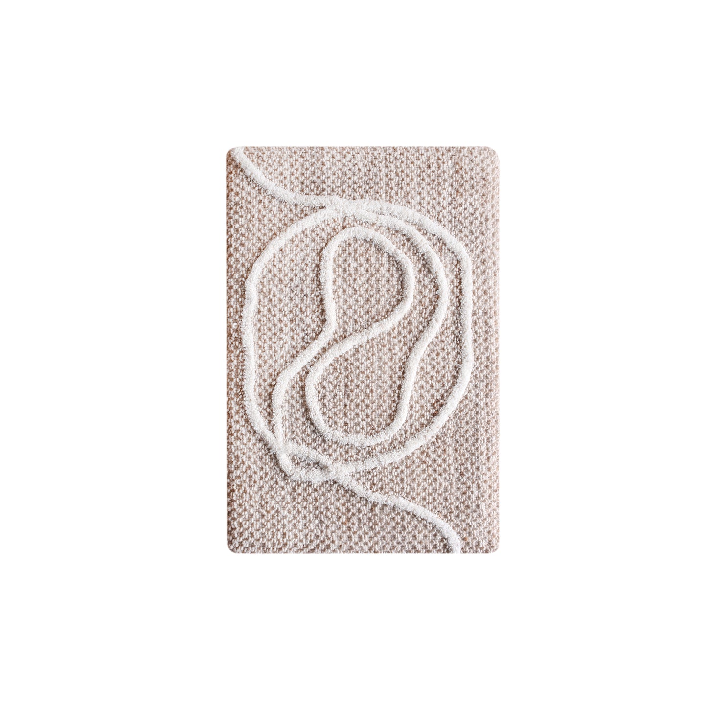 PARNAIBA WALL ART - BEIGE/IVORY - HAND WOVEN/OVER TUFTED - WOOL & MDF