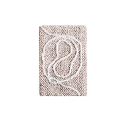 PARNAIBA WALL ART - BEIGE/IVORY - HAND WOVEN/OVER TUFTED - WOOL & MDF