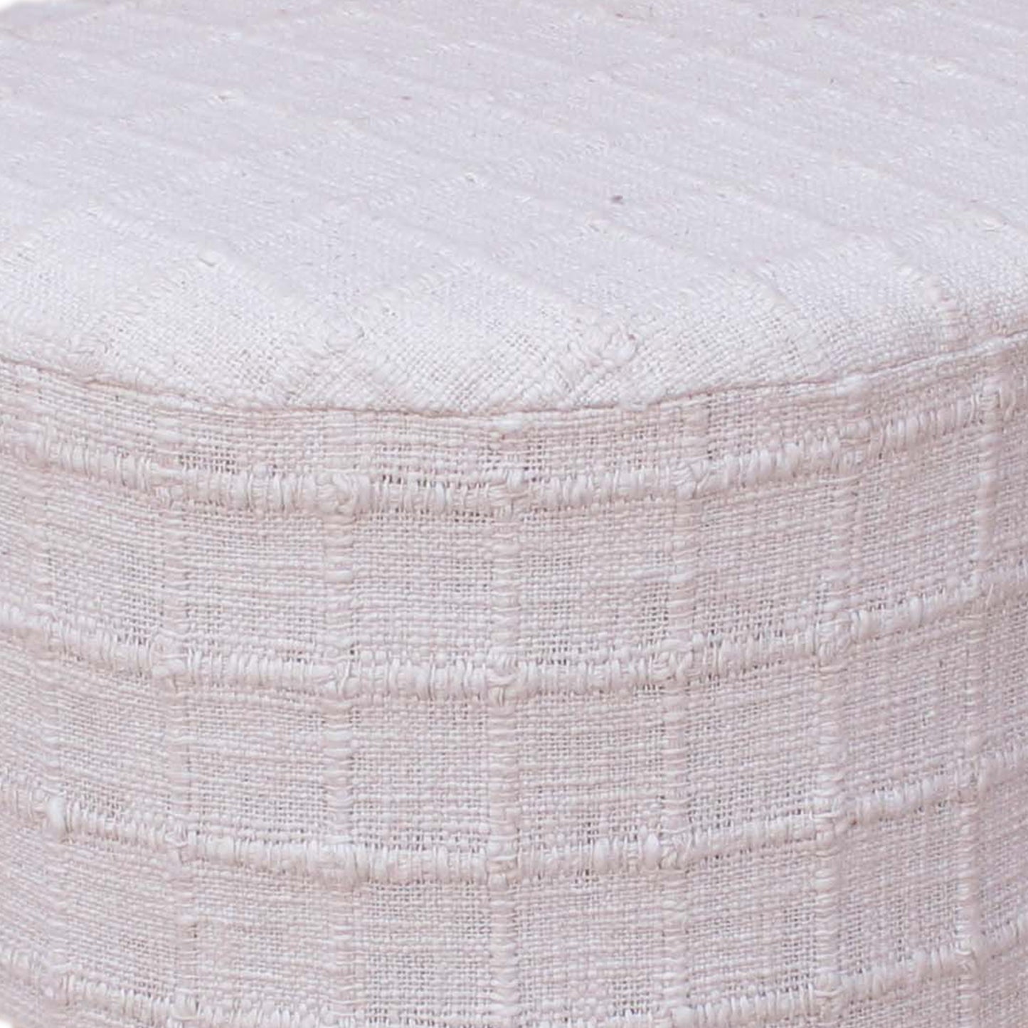 PERRET BAR STOOL - IVORY - HAND WOVEN - COTTON/POLYESTER
