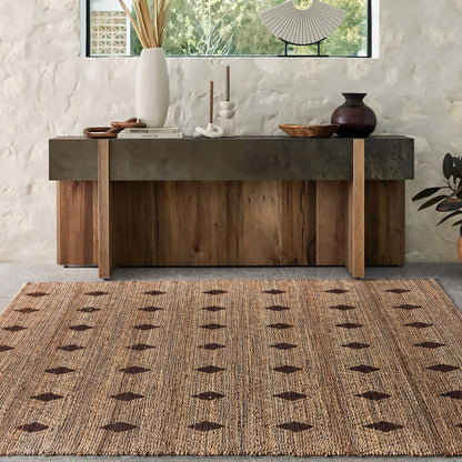 PEWTER RUG - NATURAL/BROWN - JUTE