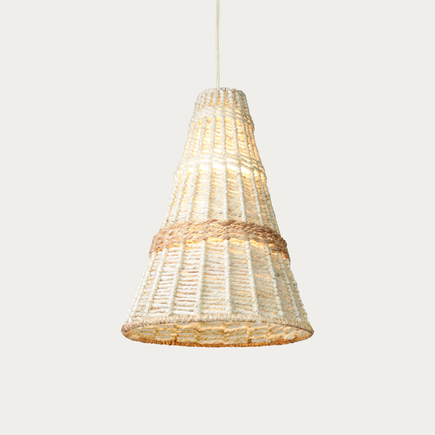 PIACATU LAMP - IVORY/NATURAL - HAND MADE - JUTE