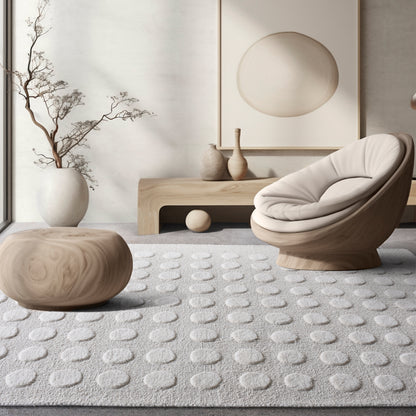 PIATA-II RUG - WOOL - HAND WOVEN/OVER TUFTED - IVORY