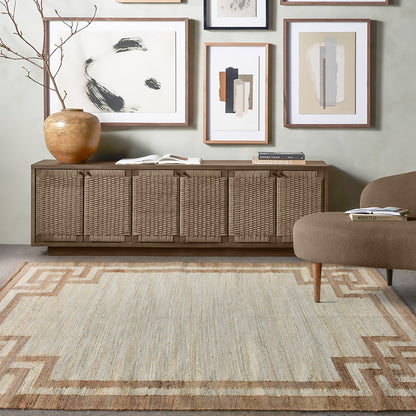PINHAL RUG - BLEACH/NATURAL - JUTE - HANDWOVEN