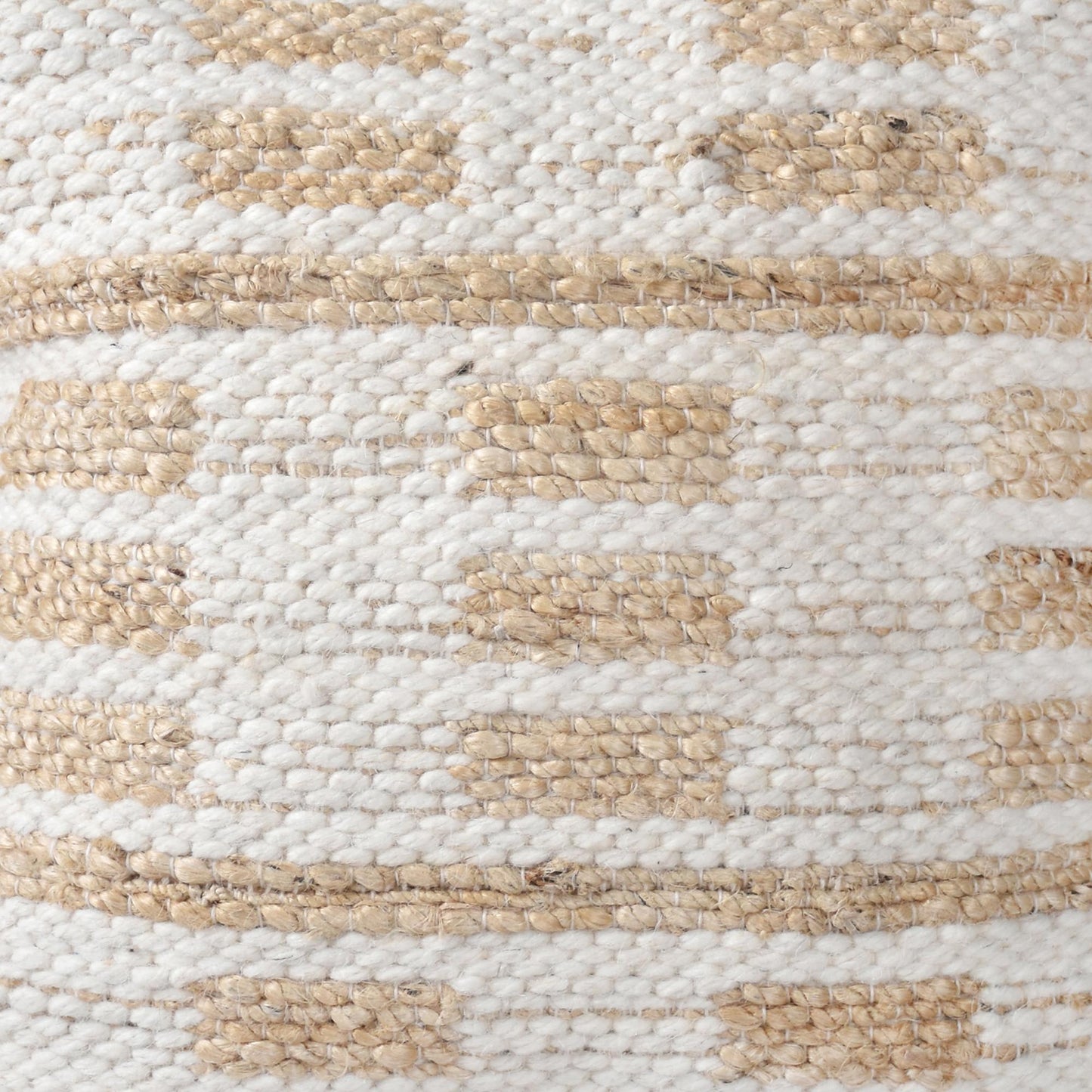 PLISKA CUSHION - WOOL/JUTE - IVORY/NATURAL