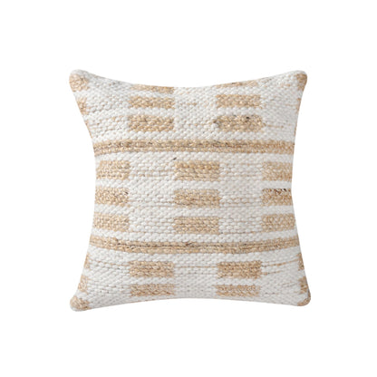 PLISKA CUSHION - WOOL/JUTE - IVORY/NATURAL