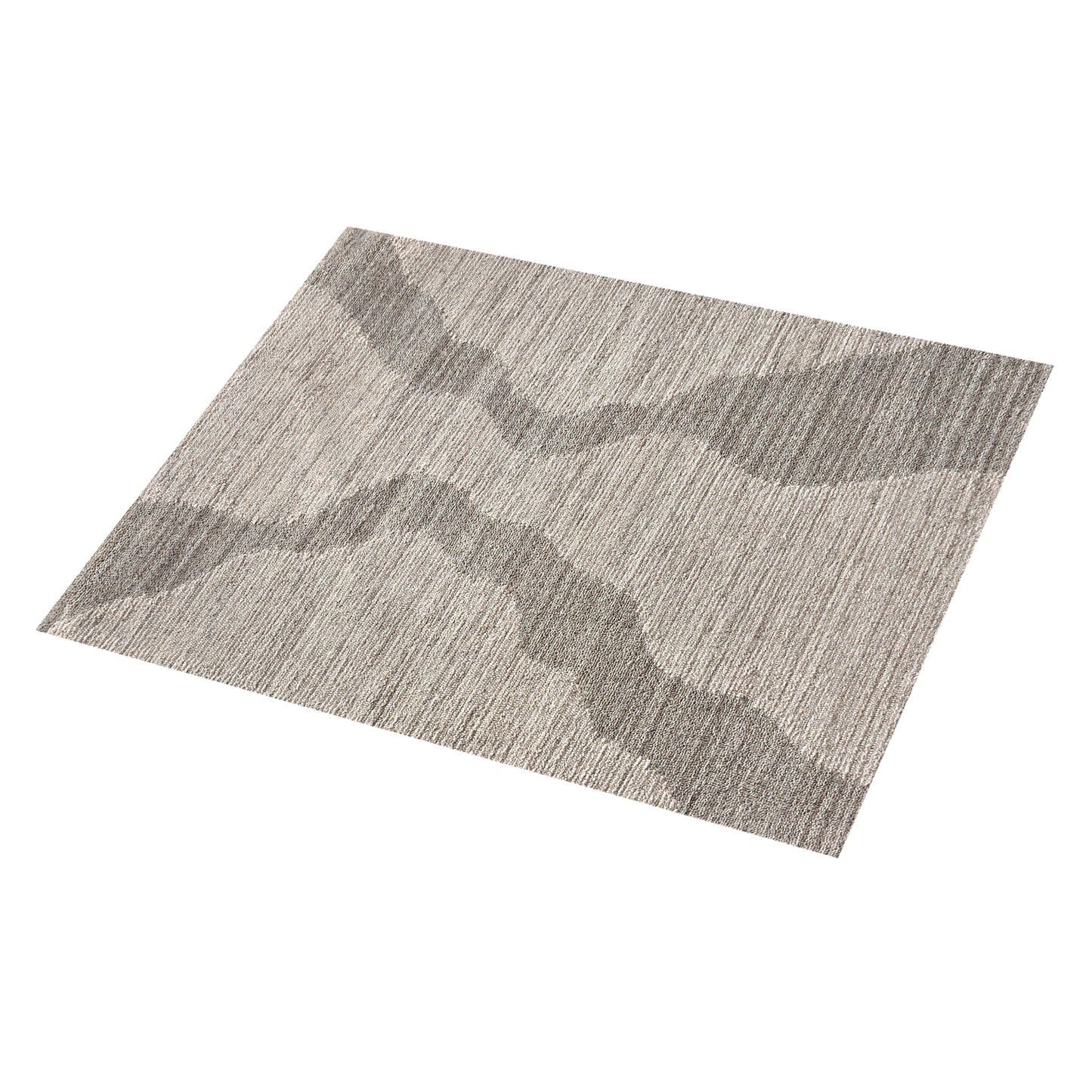 POKANA RUG - GREY/BEIGE - WOOL - HAND WOVEN, OVER TUFTED
