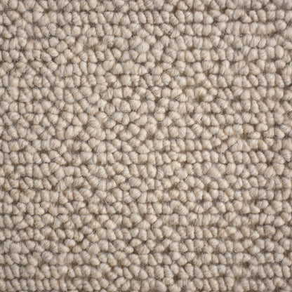 POPCORN WEAVE SOLID RUG - WOOL - LIGHT BEIGE
