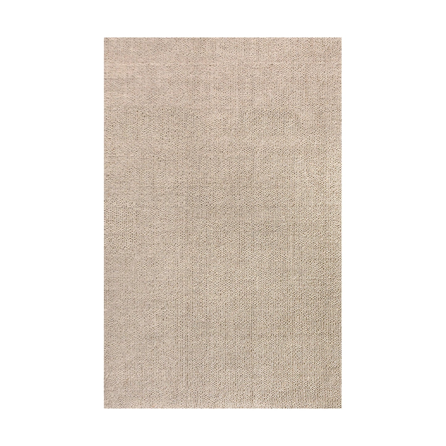 POPCORN WEAVE SOLID RUG - WOOL - LIGHT BEIGE
