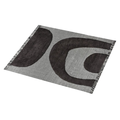 POWLETT RUG - IVORY/CHARCOAL - COTTON - TABLE TUFTED
