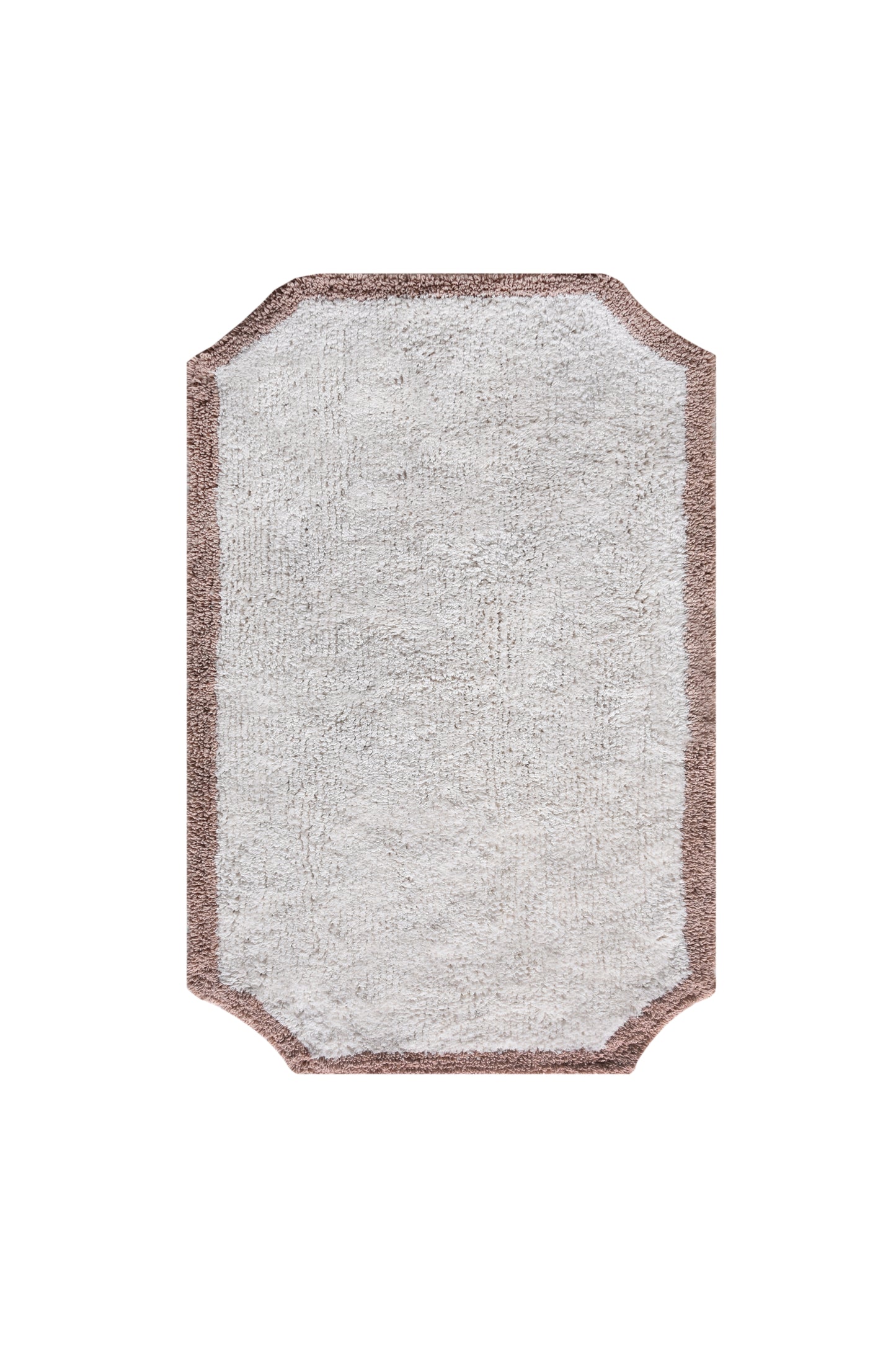 PRYWEN BATH RUG - IVORY/BEIGE - TABLE TUFTED - COTTON