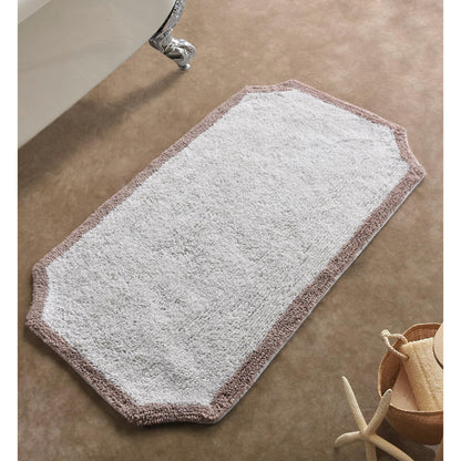 PRYWEN BATH RUG - IVORY/BEIGE - TABLE TUFTED - COTTON