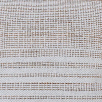 Pukara Cushion, 56x56 cm, Natural White, Natural, Jute, Wool, Hand Woven, Pitloom, Flat Weave
