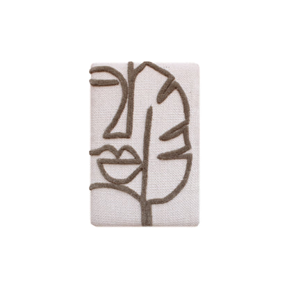 PAMEROY WALL ART AND PRENTICE WALL ART - IVORY/BEIGE - HAND WOVEN / OVER TUFTED - WOOL & MDF