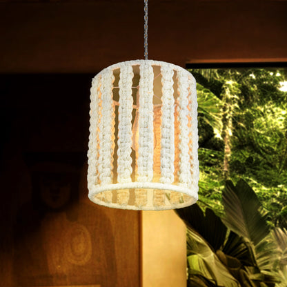 QUAY LAMP - IVORY - HAND MADE - WOOL DORI