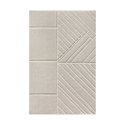 RADIKA RUG - WOOL - IVORY - HAND WOVEN, OVER TUFTED