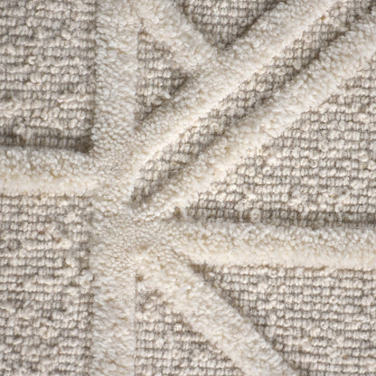 RADIKA RUG - WOOL - IVORY - HAND WOVEN, OVER TUFTED
