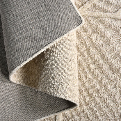 RADIKA RUG - WOOL - IVORY - HAND WOVEN, OVER TUFTED