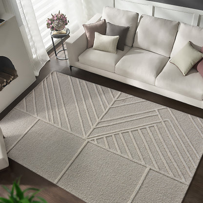 RADIKA RUG - WOOL - IVORY - HAND WOVEN, OVER TUFTED