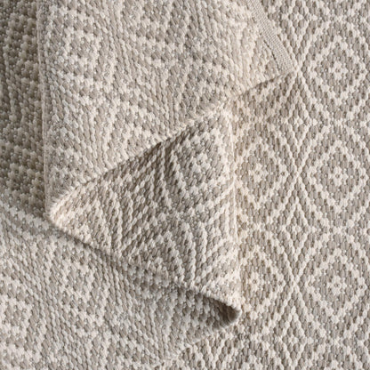 RAICHO RUG - IVORY/BEIGE - HAND WOVEN - POLYPROPYLENE