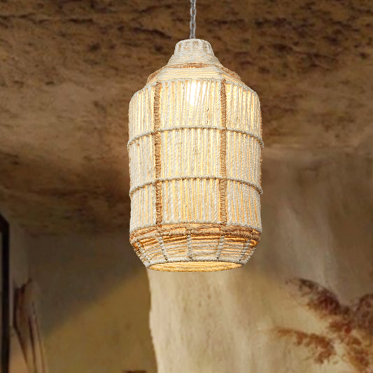 RINCO LAMP - NATURAL/IVORY - HAND MADE - JUTE