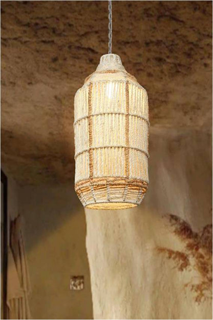 RINCO LAMP - NATURAL/IVORY - HAND MADE - JUTE