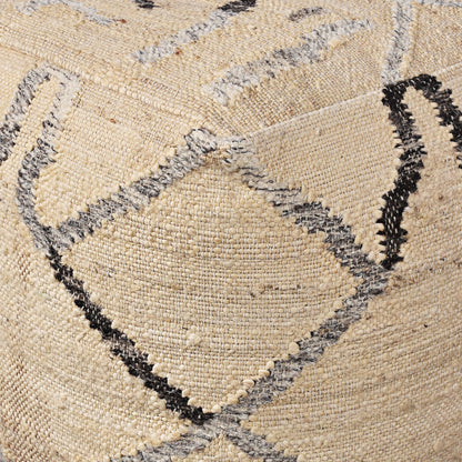 RONDA POUF - JUTE/ WOOL