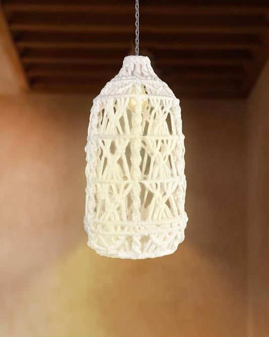 RORAIMA LAMP - IVORY - HAND MADE - NZ WOOL