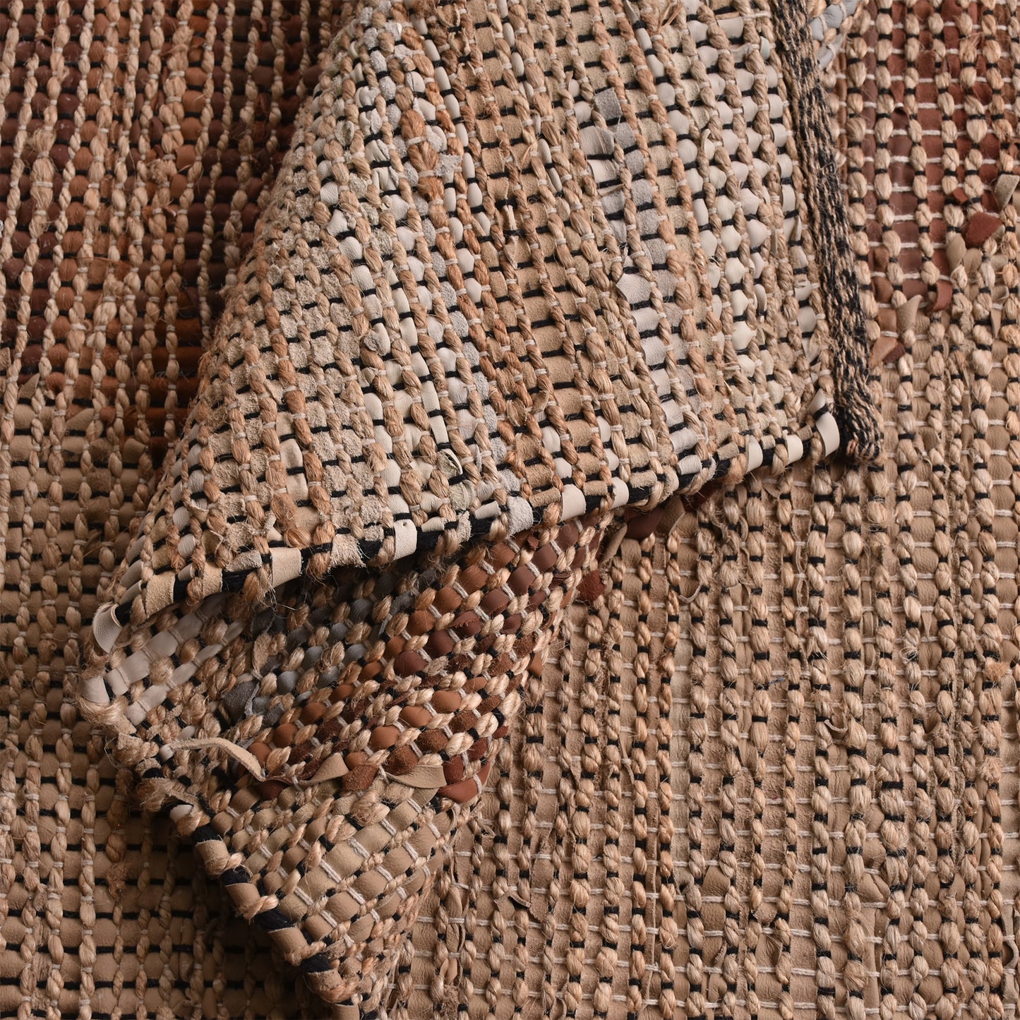 ROSENBERG RUG - JUTE/ LEATHER