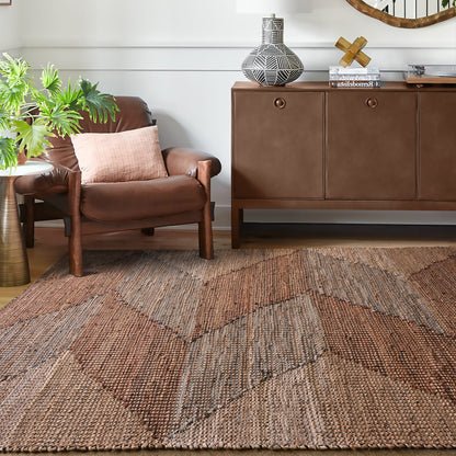 ROSENBERG RUG - JUTE/ LEATHER