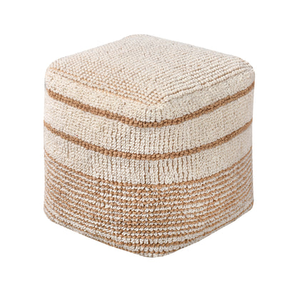 RYLIE POUF - JUTE/ WOOL