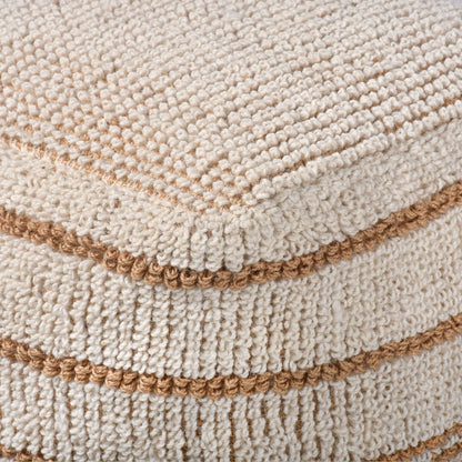 RYLIE POUF - JUTE/ WOOL
