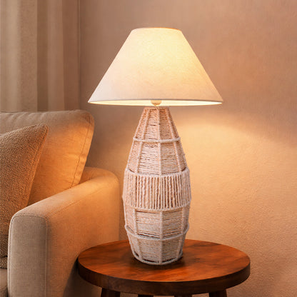 REVIK TABLE LAMP - BEIGE - HAND MADE - JUTE