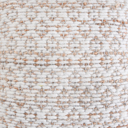 RUSSELL-II CUSHION - NATURAL/IVORY - HAND WOVEN - JUTE + WOOL
