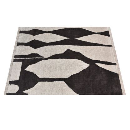 SARATA RUG - IVORY/CHARCOAL - COTTON - TABLE TUFTED