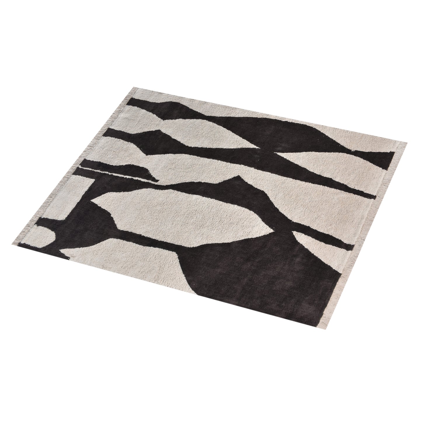 SARATA RUG - IVORY/CHARCOAL - COTTON - TABLE TUFTED