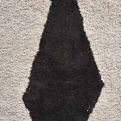 SARATA RUG - IVORY/CHARCOAL - COTTON - TABLE TUFTED