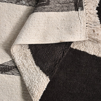 SARATA RUG - IVORY/CHARCOAL - COTTON - TABLE TUFTED