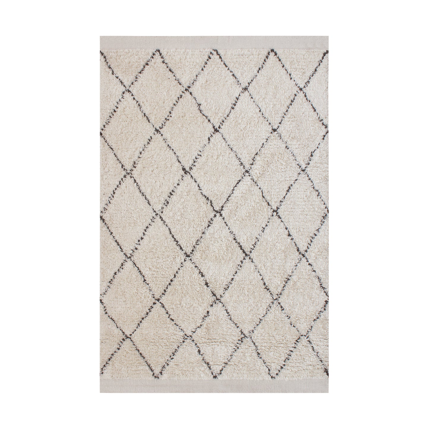 SORTON RUG - WOOL - IVORY/CHARCOAL - HANDWOVEN