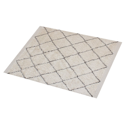 SORTON RUG - WOOL - IVORY/CHARCOAL - HANDWOVEN