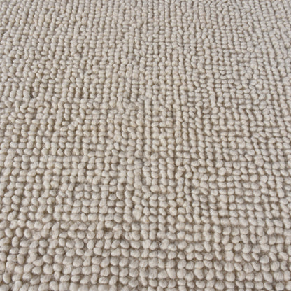 SPIKE RUG - WOOL - IVORY - HAND WOVEN