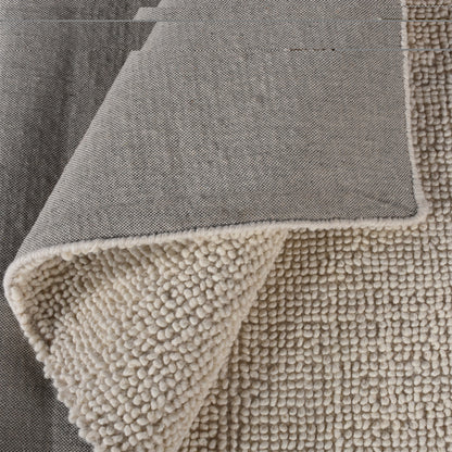 SPIKE RUG - WOOL - IVORY - HAND WOVEN