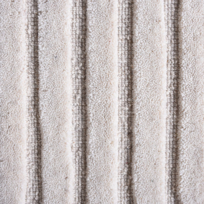 TAGUAI-II RUG - IVORY - HAND WOVEN, OVER TUFTED - WOOL